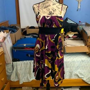 My Michelle Purple Swirl Dress